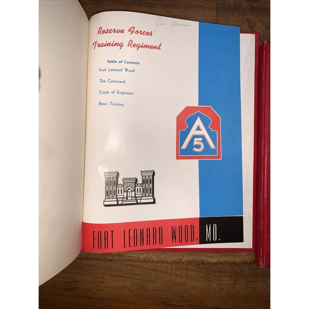 1950s Militaria Fort Leonard Wood Missouri A5 Reserved Forces Military Directory